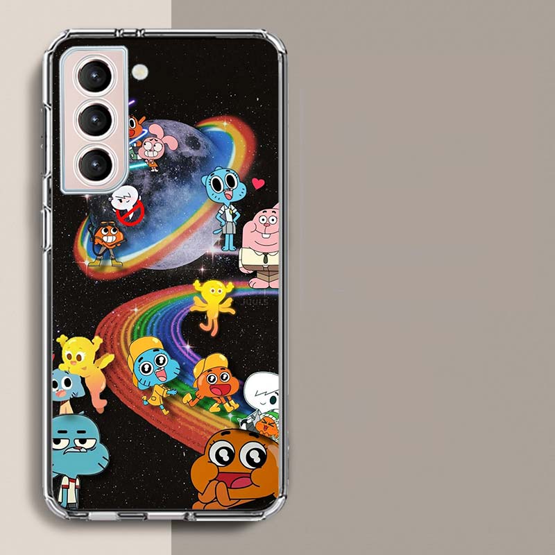 Cartoon The Amazing World of Gumball Phone Case For Samsung Galaxy S25 Edge S24 S23 FE S21 S20 S10 Plus S22 S26 Ultra Cover Clea
