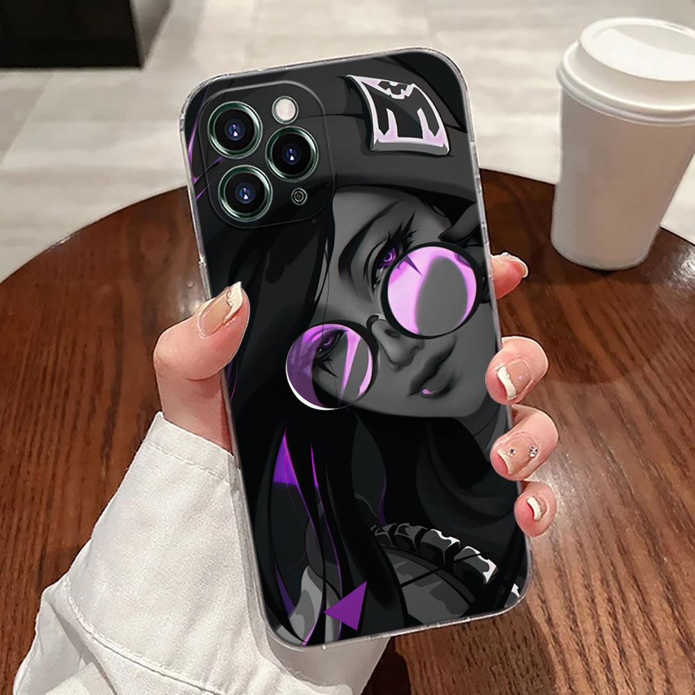 

Hot Video Game Neon Valorant Killjoy Transparent Case For Apple iPhone 17 16 15 14 13 12 11 Pro Max Plus 16E 17Air Phone Cover iPhone 11Pro Max