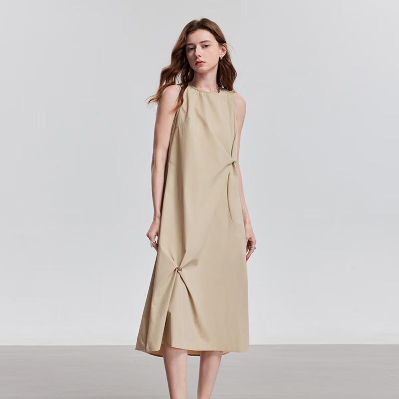 Chuyu 2025 Summer Stylish Twist-Knot Mid-Length Tank Dress