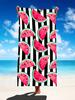 Watermelon Stripe Beach Towel - XXL Quick-Dry Microfiber, Super Absorbent for Pool, Beach, Yoga (Adult & Kids Sizes)