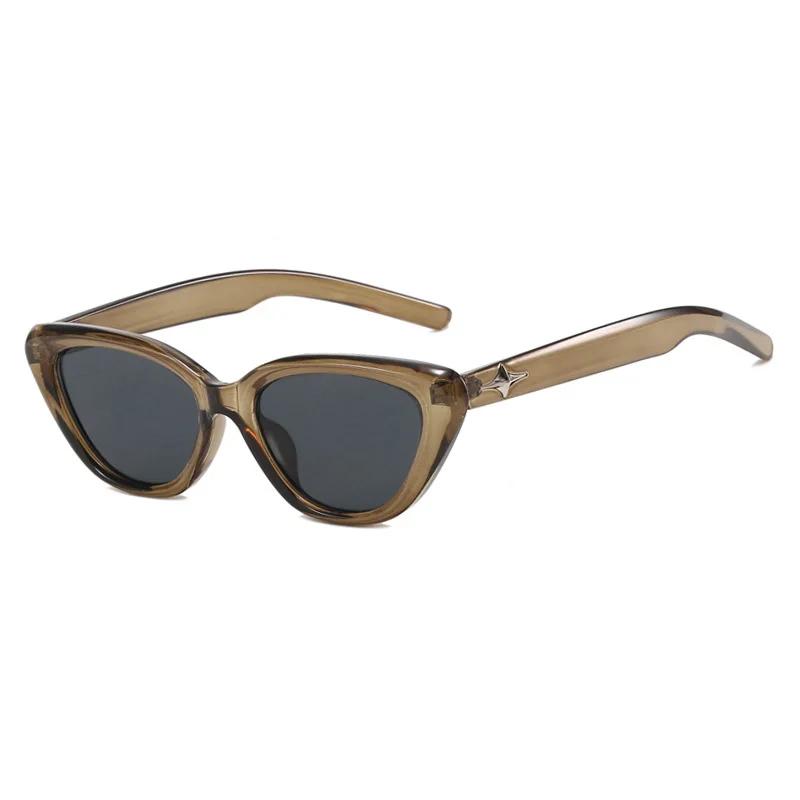 Triangular Star Cat Eye Sunglasses 2024 New GM Retro Glasses Men's And Women's Fashion Trend Concave Shape Shading Sunglass