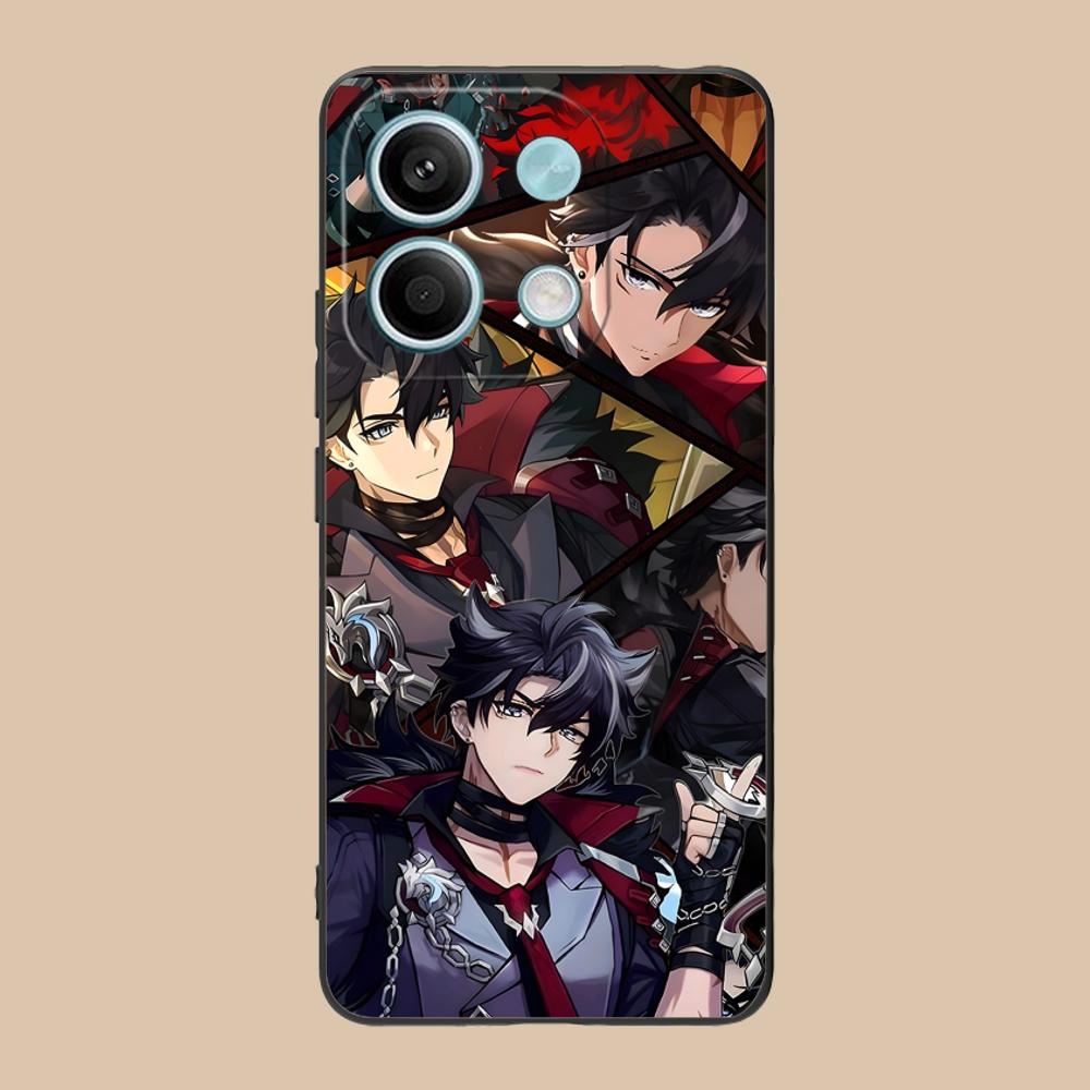 Game GI Wriothesley Matte TPU Mobile Phone Case for POCO M7 M6 M5 M4 M3 X7 X6 X5 X4 X3 Pro GT 5G Colorful Printing Cover