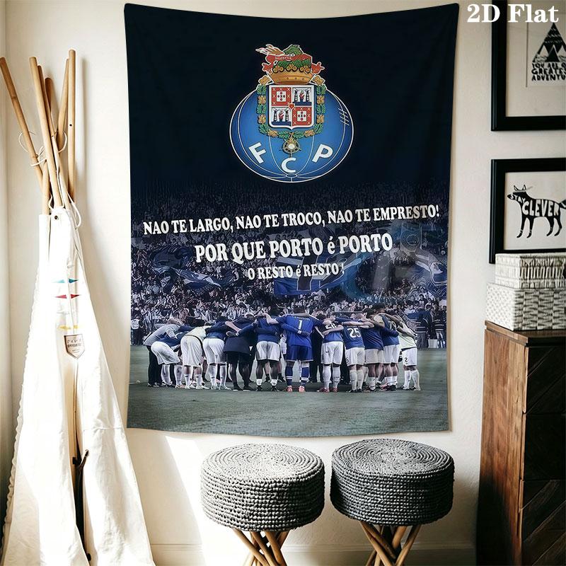 FC Porto club Wall Hanging Printed Fabric Blanket Decorative Tapestries for Bedroom Living Room Home Decor