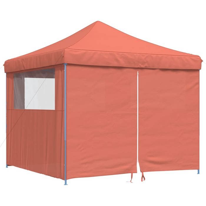 VidaXL Tente de réception pliable escamotable avec 4 parois latérales, tente, tente à auvent, auvent de gazebo 4004933