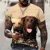 3D Animal T Shirt Man 3D Printing Tees Elephant Dog Tiger T Shirts Hip Hop Men Casual Short Sleeve T Shirts Summer Top
