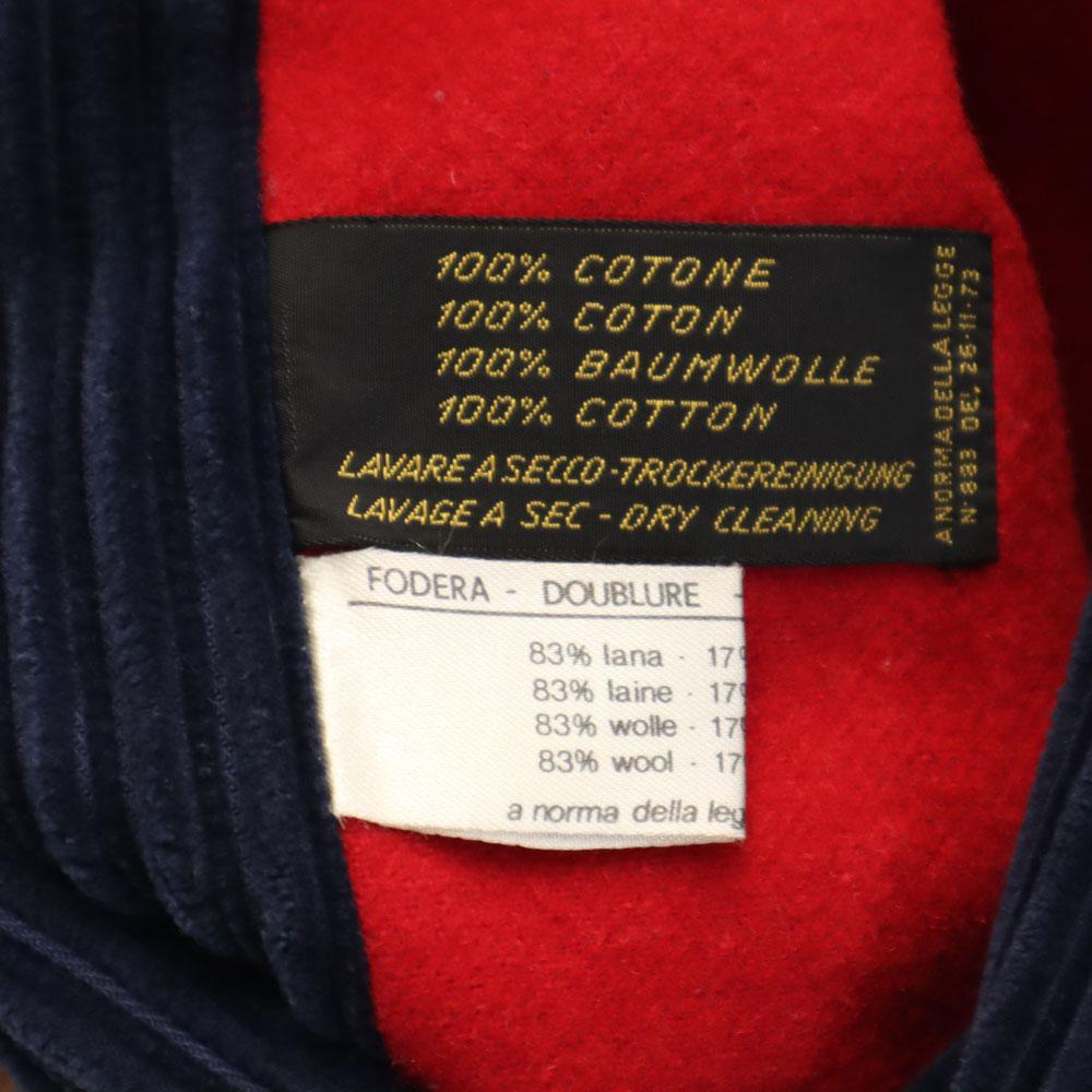 Herno Made in Italy Old Corduroy coat 42 Navy Women Used