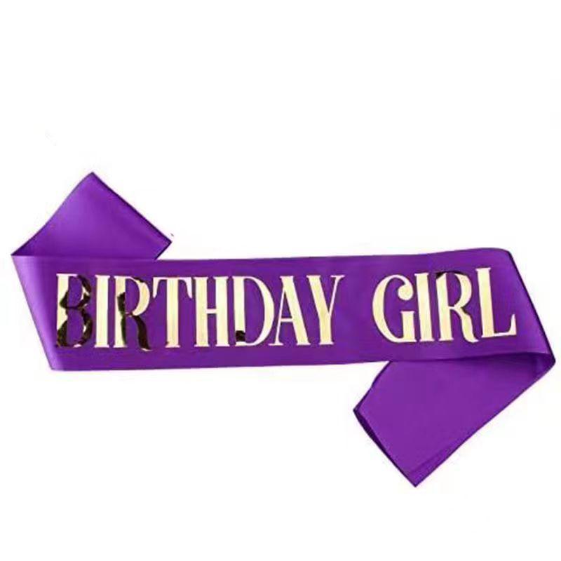 European and American Birthday Crown Headband Hairpin - "Happy Birthday"