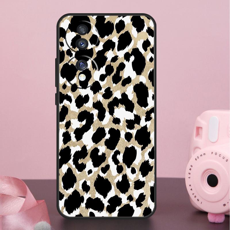 Leopard Print Case For Honor Magic 8 Pro 5 6 7 Pro Win X9a X9b X9c X9d X8b X8c 50 70 90 200 400 Lite Cover