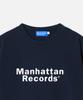 Maenhatanlekojeu Manhattan Records Classic Logo T-Shirt - Navy