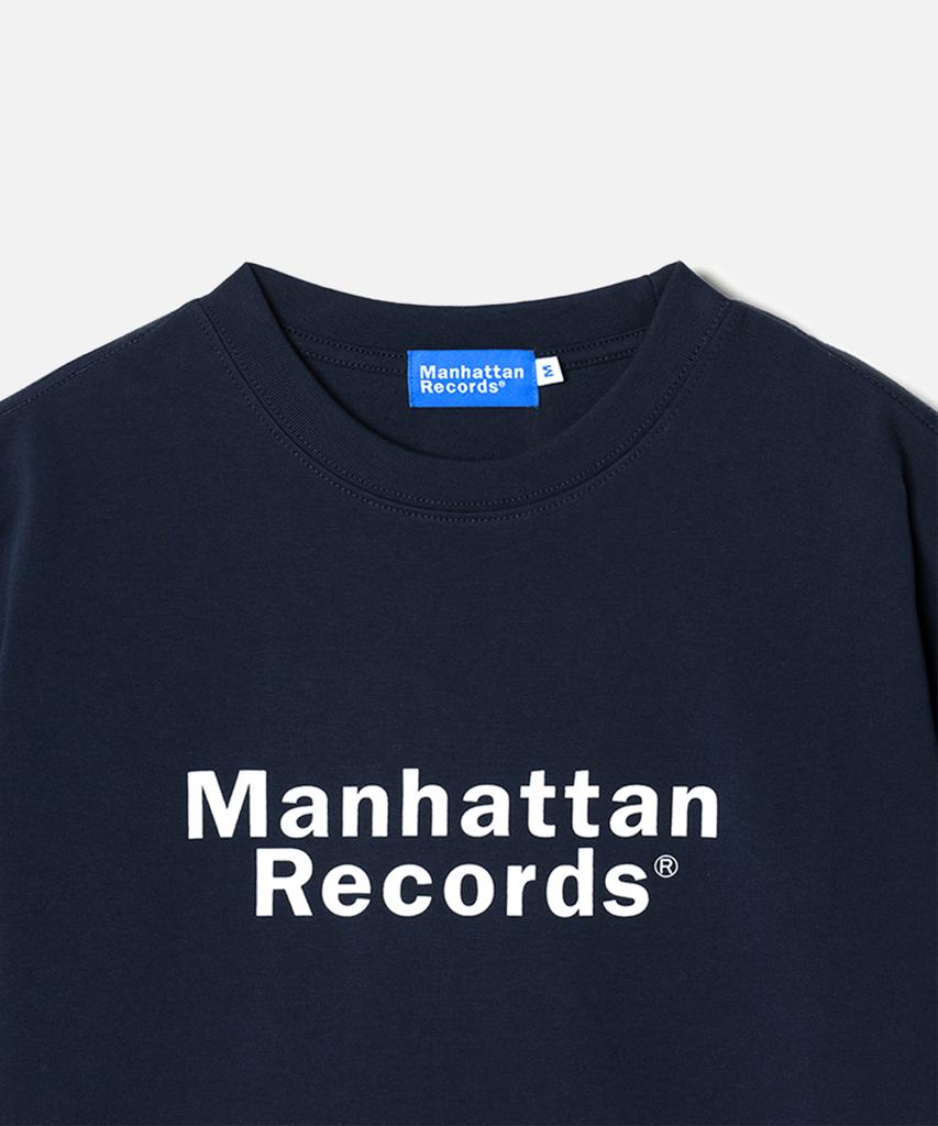Maenhatanlekojeu Manhattan Records Classic Logo T-Shirt - Navy