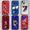 Atleet Vaardig A-Antoine Griezmann Telefoonhoesje Zwart Mat Dun Telefoonhoesje Voor iPhone17 16 15 14 13 ProMax