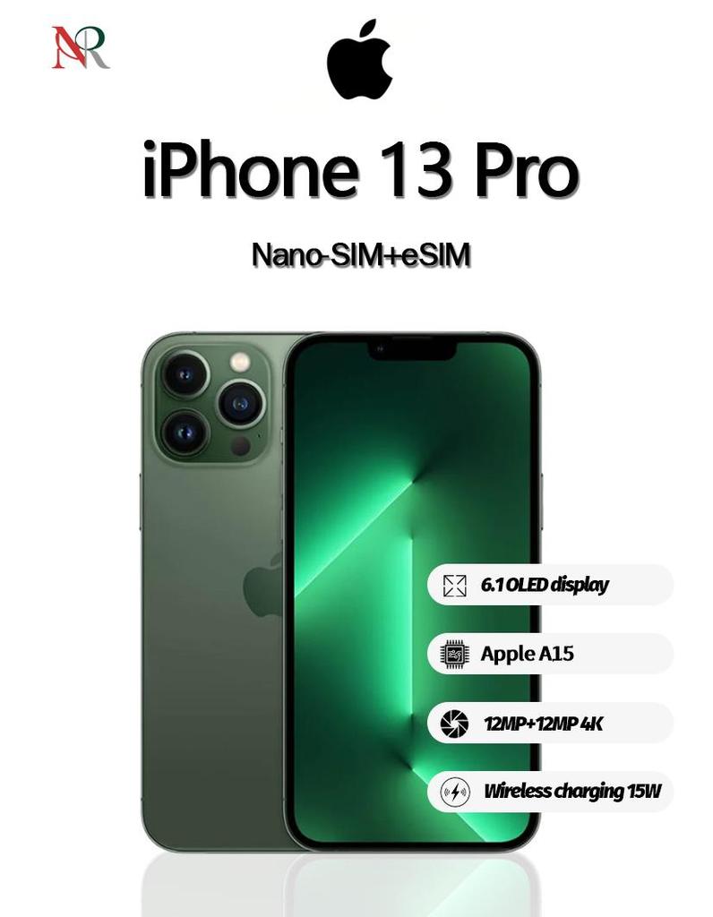 Apple IPhone 13 Pro wersja amerykańska obsługuje pojedynczą kartę SIM + eSIM smartfon Odnowione telefony