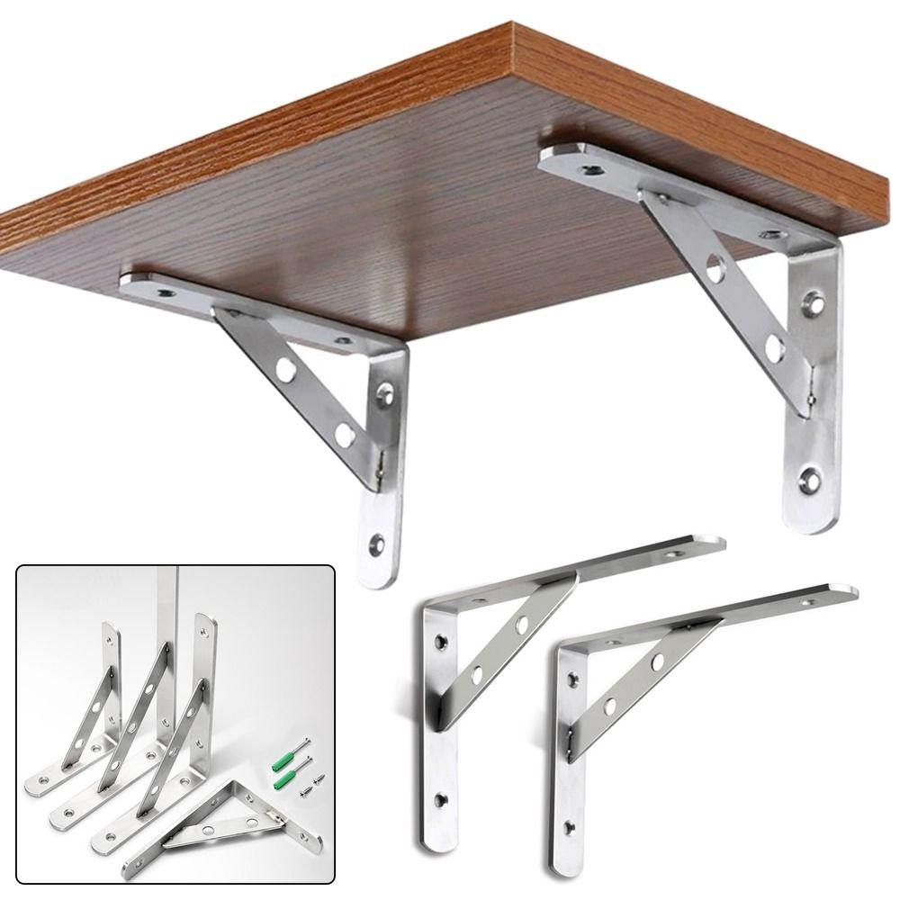Right Angle Shelf Bracket Heavy Duty Triangle Shelf New Home Bookshelf Bracket