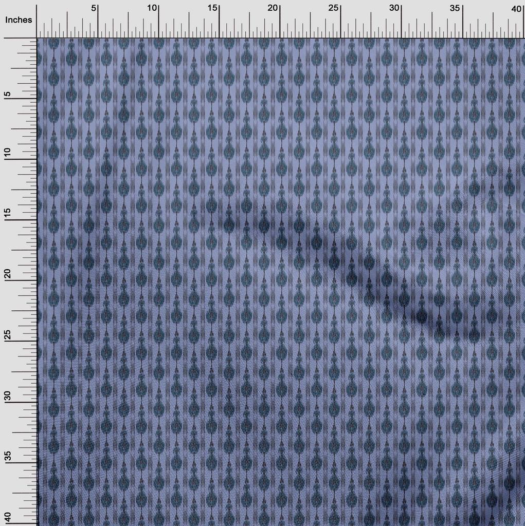 oneOone Cotton Flex Fabric Stripe Ikat Print Fabric By The Yard 40 Inch Wide