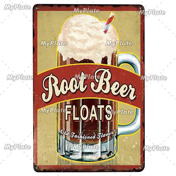 KALTEN BIER Metall Zeichen Vintage Plaque Alkohol Zinn Zeichen Platte Wand-dekor Für Bar Club Mann Cave Kunst Malerei  geschenk