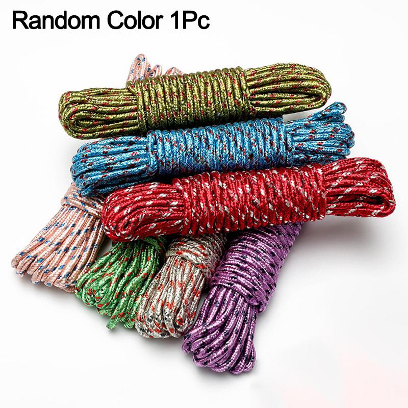 

1/2/3Pcs Clothesline Drying Rope Outdoor Windproof Non-slip Thick Indoor Non-drilling Cold Clothes Rope High Quality 9~10m