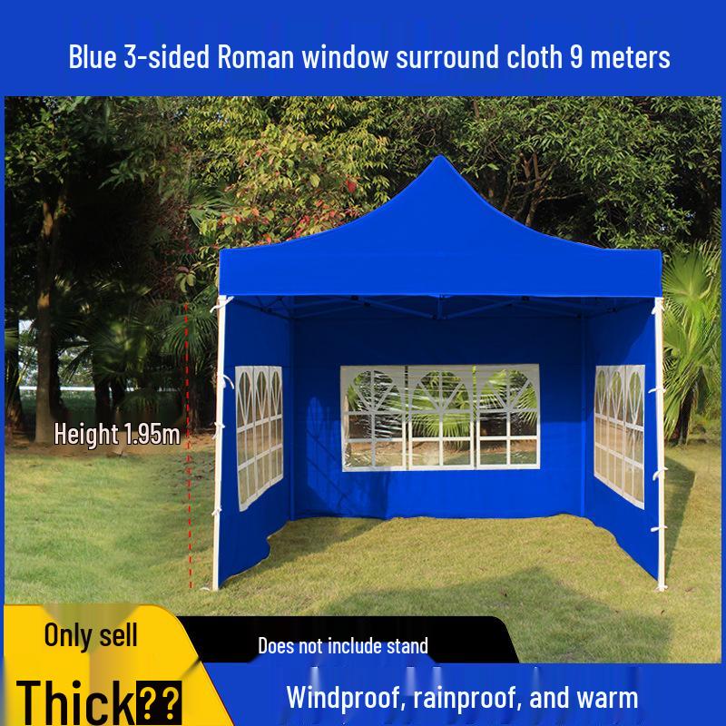 Transparent Tent Side Panel: Windproof & Waterproof Outdoor Canopy Enclosure with Thick Fabric and Durable Edging