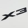 New 3D ABS Chrome Black Matte X3 Logo Nameplate Sticker Rear Trunk Emblem Badge Decals For BMW F25 E83 G01 M40i Car Accessories Tu2