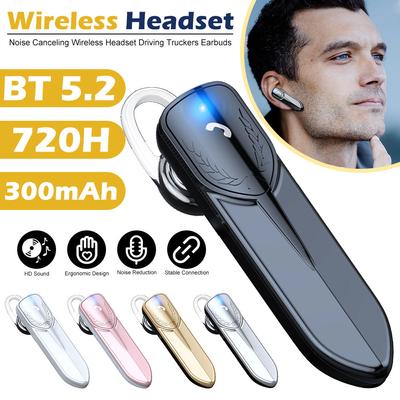 Verslo belaidės „Bluetooth 5.2“ ausinės Stereo ausinės su laisvų rankų įranga skambučiams Triukšmo mažinimas Mikrofono disko ausinės Ilgo budėjimo režimas
