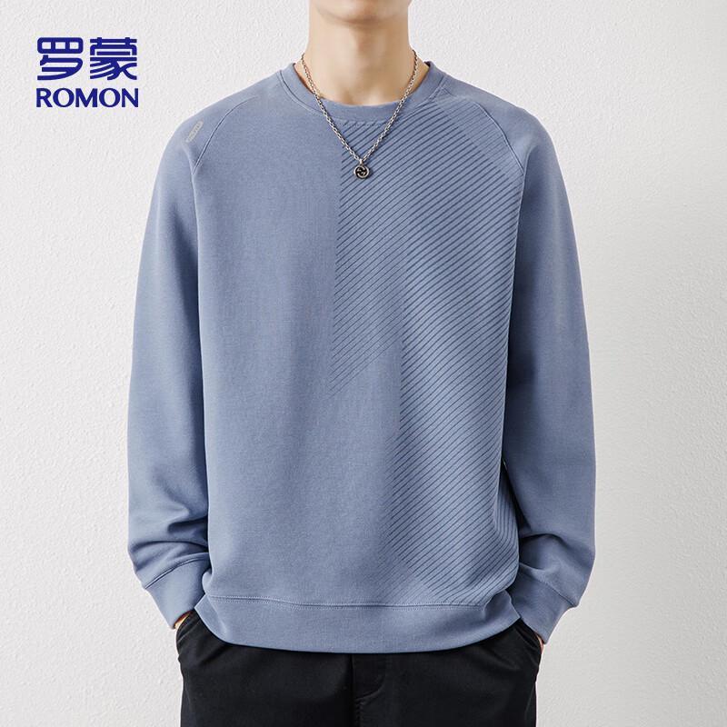 Romon Men's Casual Crew Neck Long Sleeve Sweatshirt