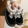 New Bow Waterproof Snow Boots Women Shit-stepping Feeling Fashion Home Outdoor Cotton Shoes Winter Warm Snow Boots Women Shoes