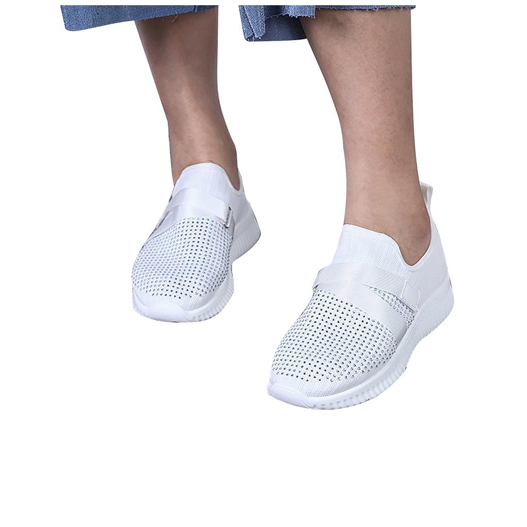 Women Comfort Sandals Light Breathable Steel Toe  Mesh Anti-slip Shoes