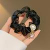 Rhinestone Pearl Elegant Large Hair Tie for Ponytails and Buns