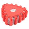 3 Pcs Triangle LED Road Flares Roadside Emergency Safety Light Beacon Flashing Warning Light Kit with Magnetic Base
