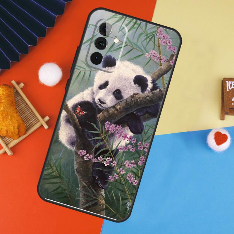Panda Animal Cute Bear Case For Samsung Galaxy A53 A33 A13 A54 A34 A14 A56 A36 A16 A06 A12 A32 A52 A35 A17 A15 A55