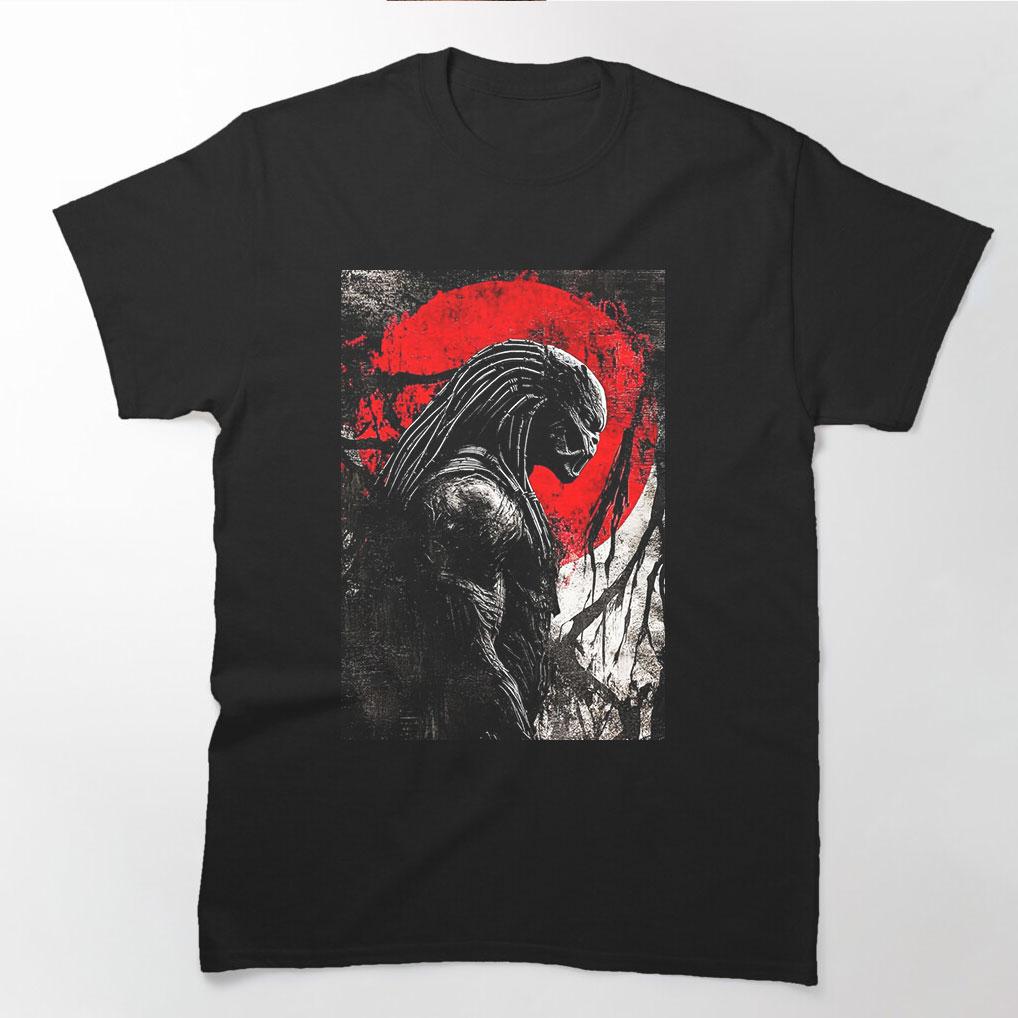 Office workers  Cotton T-shirt Retro Horror Sci-Fi Predator Gift T shirt Jungle Hunter Alien Warrior tee 0731 Short Sleeve Graphic Clo Unisex,gift,Top