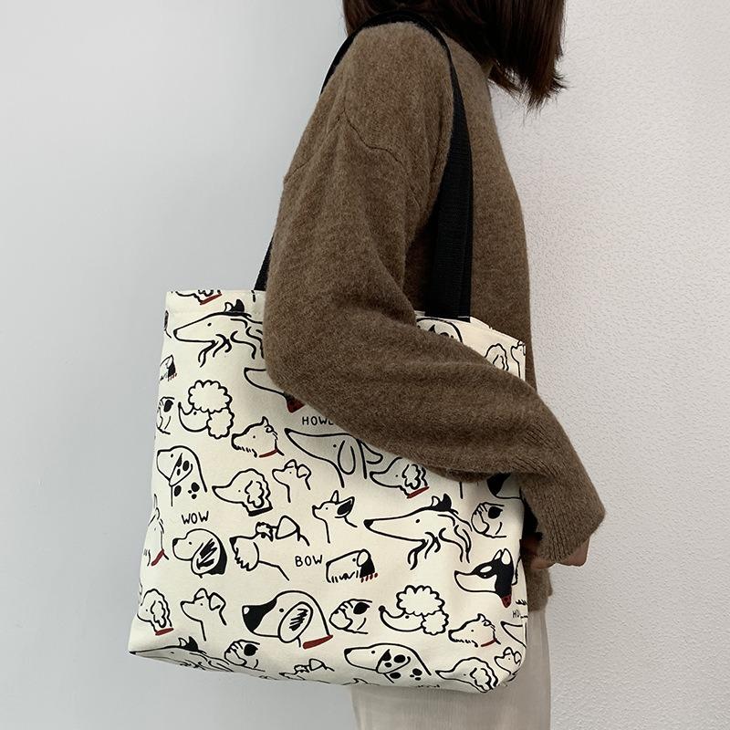 Canvas Bag Women Outing Travel Large Capacity Handbag Bags