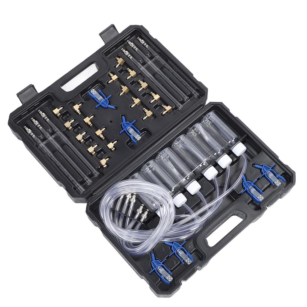 Diesel Injector Flow Test Kit Efficient Multifunctional Heavy Duty Construction Common Rail Adaptor Fuel Tester Set