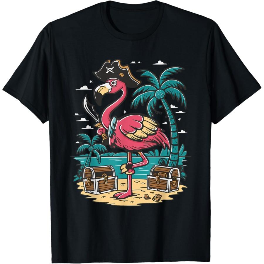 Flamingo Pirate T-Shirt S