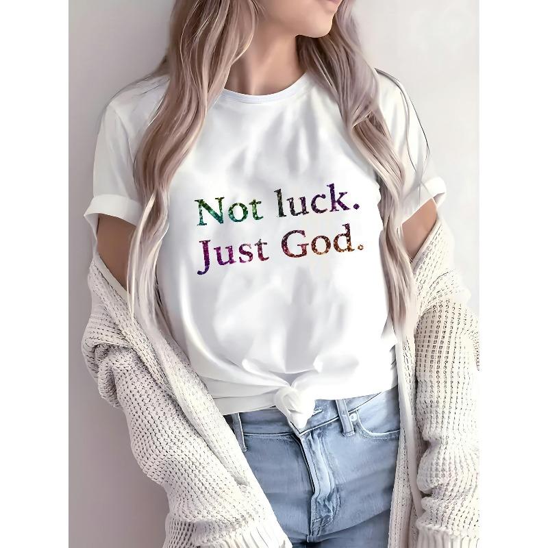 

Print Women S Graphic Tees, Summer T-Shirt Tops, Round Neck Styles for Spring, Summer, And Fall - Trendy Women S S белый