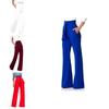 Elegant Womens Casual Soft Flare Pants With High Waist And Comfortable Drawstring