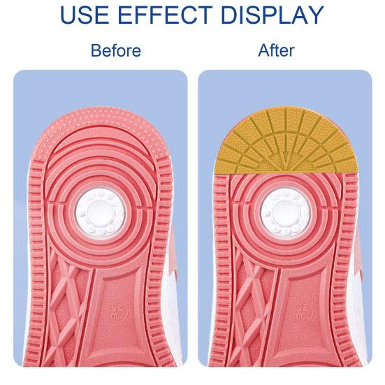5 Pairs Shoe Soles Repair Replacement Shock-absorbing Slip Resistant Cut Freely Easy to Use Rubber Shoe Out Soles
