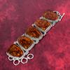 Baltic Amber Slice Bracelet, 925 Solid Sterling Silver Gemstone Jewelry, Handmade Bracelet For Mother Day