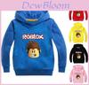 Girl Boy Casual Hooded Tops Featuring Vibrant Roblox Cartoon Patterns For Kids Ages Two To Ten Years