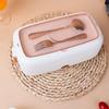 Self Heating Lunch Box Rechargeable Stainless Steel Leak Proof 800ml Food Warmer Lunch Box For Men Women Kids Home Kitchen