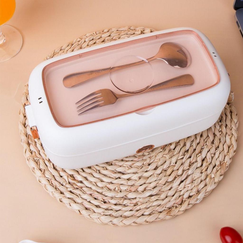 Self Heating Lunch Box Rechargeable Stainless Steel Leak Proof 800ml Food Warmer Lunch Box For Men Women Kids Home Kitchen