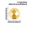 6pcs Round Tube Cylinder Fashion Spacer Bead Stainless Steel Loose Beads For Jewelry Making Supplies DIY Bracelets Anklets Bulk