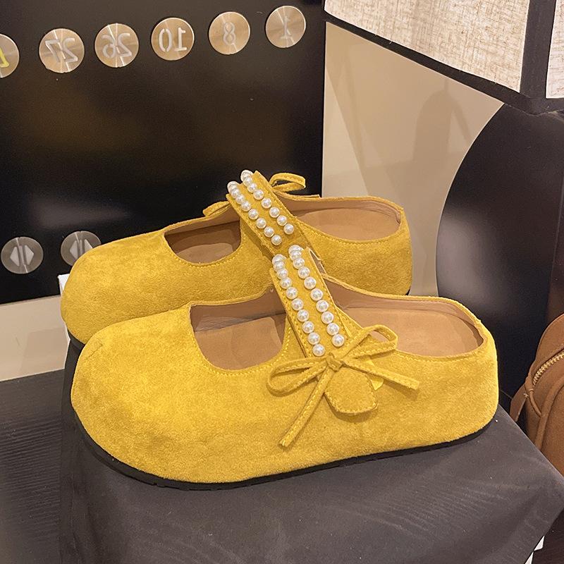 Thick-bottomed Lazy Birkenstock Bag Head Half Slippers Women's Outer Wear Heightening Summer 2025 New Models with Skirts Muller Cool Slippers