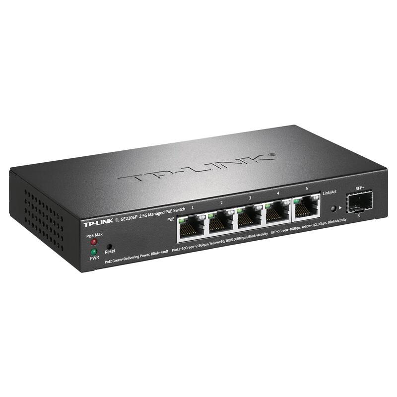 TP-LINK TL-SE2106P Managed 2.5G PoE+ Switch with 10G SFP+ Uplink