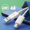 FONKEN USB C Cable Type C Cable 4A Fast Charging Cord for OPPO VOOC Flash Charger Cable Data Cable Charging Cord Micro USB Wire Quick Charging Cable