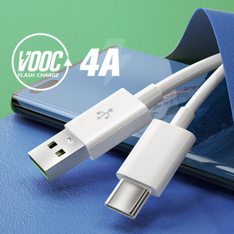 FONKEN USB C Cable Type C Cable 4A Fast Charging Cord for OPPO VOOC Flash Charger Cable Data Cable Charging Cord Micro USB Wire Quick Charging Cable