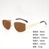 Metal Sunglasses Small Frame Wide Thick Legs Oval Foreign Trade Sunglasses High Fashion Thin Sunshade Glasses