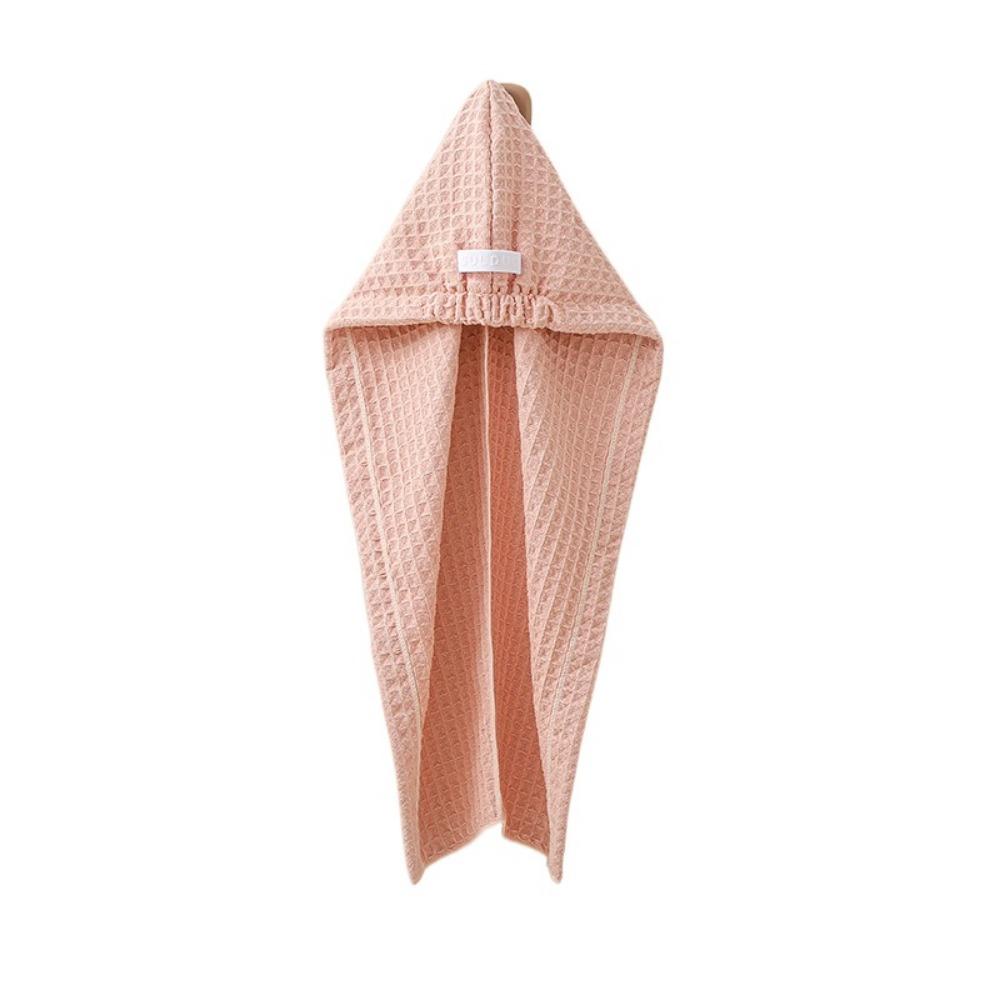 Soft Women Bath Head Wrap Quick-dry Hair Drying Hat Towel Cap Waffle Dry Hair Cap  Home Use