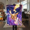 Pikachu  Print Flannel Blanket, High Quality Comfortable for All Seasons, Home Decor, Warmth and Comfort