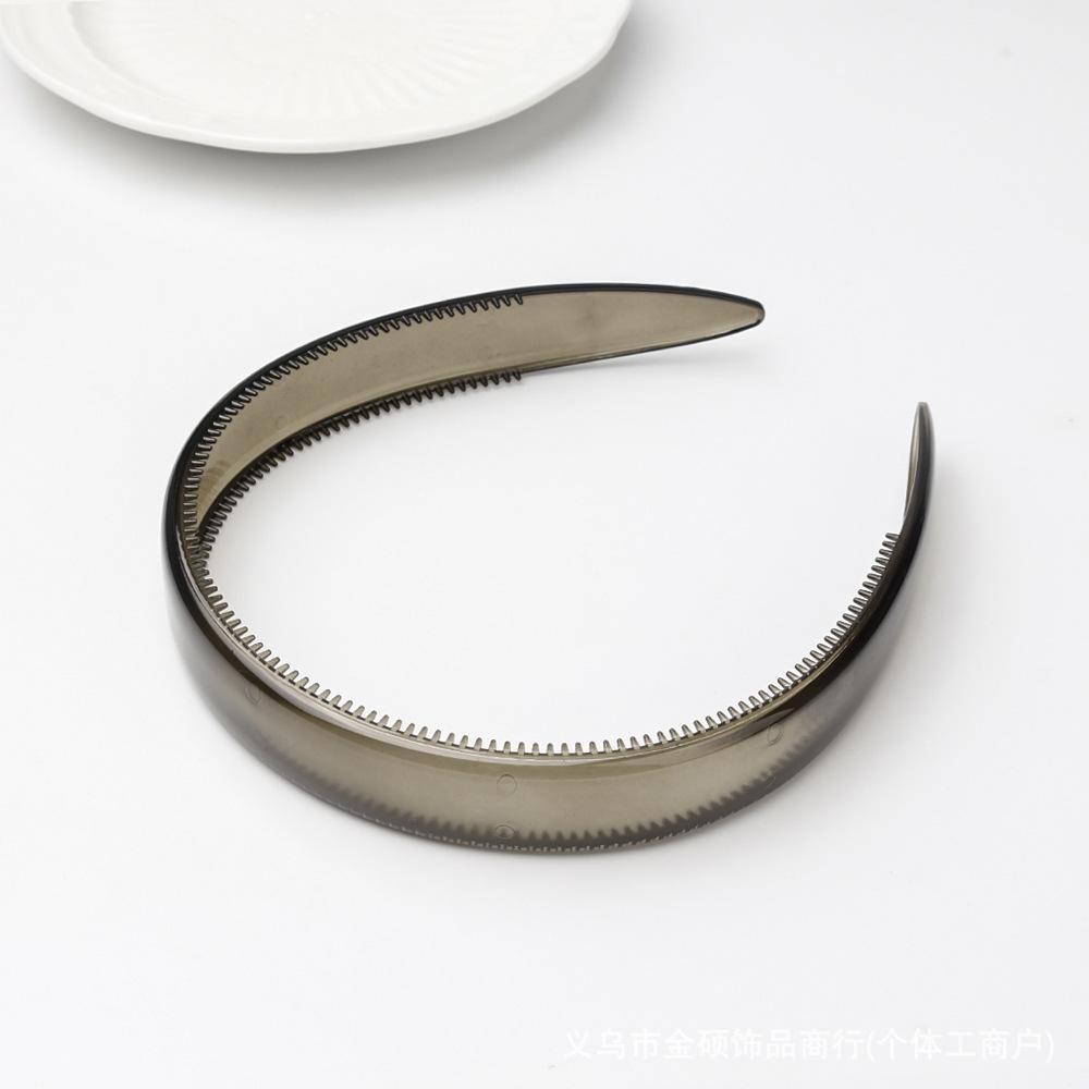 1Pcs Women Vintage Hair Accessories for Daily Wear Tortoiseshell Acetate Leopard Hair Hoop Non Slip Teeth Headband