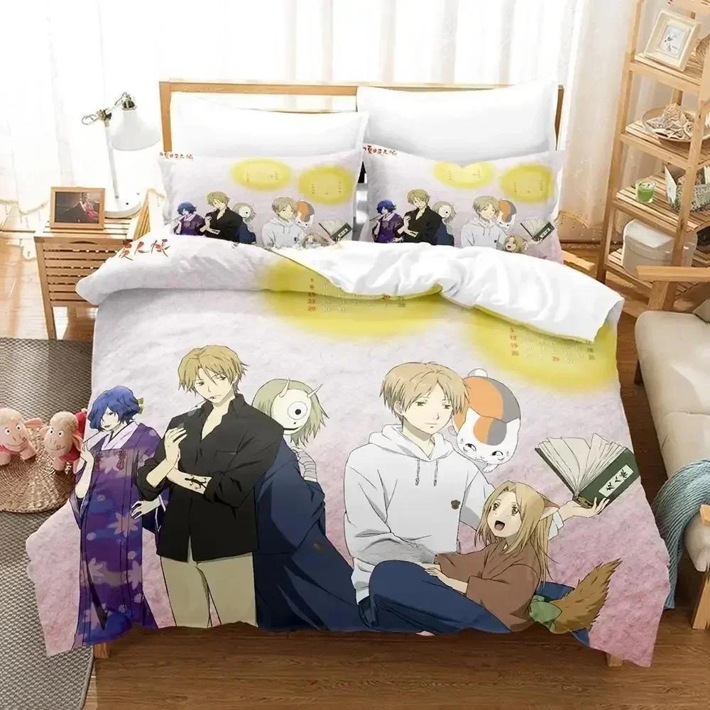 New Natsume's Book of Friends Bedding Set Single Twin Full Queen King Size Bed Set Adult Kid Bedroom Duvet cover Sets  Bed